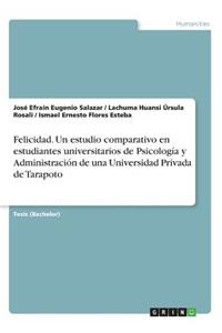 Felicidad. Un estudio comparativo en estudiantes universitarios de Psicología y Administración de una Universidad Privada de Tarapoto