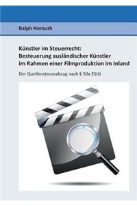 Künstler im Steuerrecht