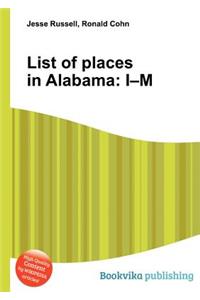 List of Places in Alabama