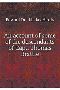 An Account of Some of the Descendants of Capt. Thomas Brattle