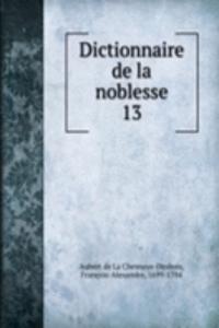 Dictionnaire de la noblesse