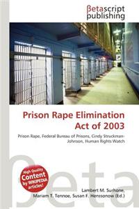 Prison Rape Elimination Act of 2003