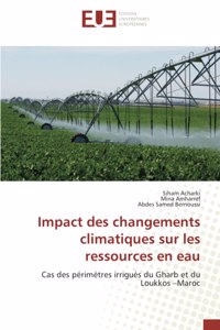 Impact des changements climatiques sur les ressources en eau