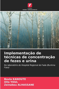 Implementação de técnicas de concentração de fezes e urina