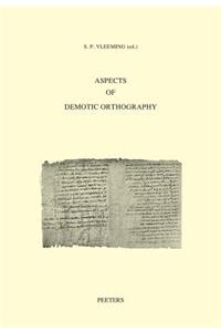 Aspects of Demotic Orthography