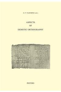 Aspects of Demotic Orthography