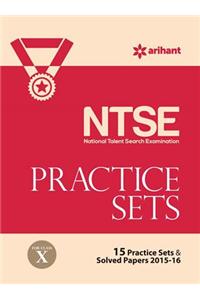 NTSE 15 Practice Sets & Solved Papers 2015-16 for Class 10th