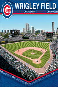 Chicago Cubs Wrigley Field 2024 12x12 Stadium Wall Calendar