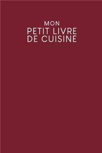 Mon petit livre de cuisine