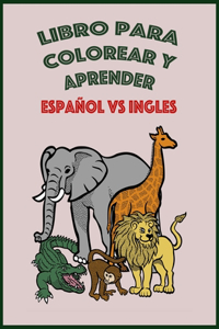 Libro para colorear y aprender español y inglés