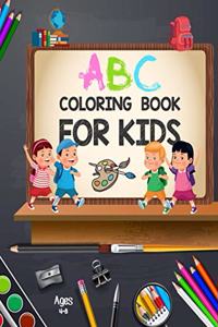 ABC Coloring Book for Kids Ages 4-8