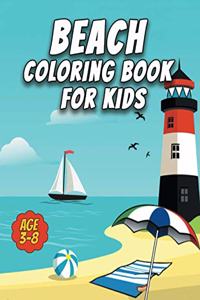 Beach Coloring Book for Kids