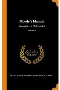 Moody's Manual