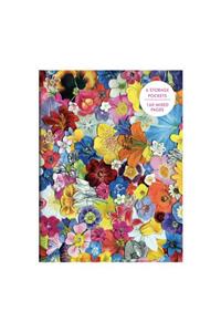 Flowers PVC Multi-Pocket Cover Journal
