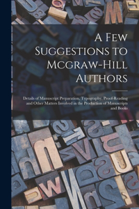 Few Suggestions to Mcgraw-Hill Authors