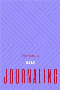 Therapeutic Self Journaling: 150 pages, half college ruled/half blank, hardy matte cover finish.