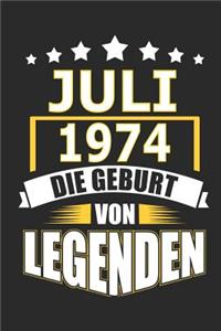 Juli 1974 Die Geburt von Legenden