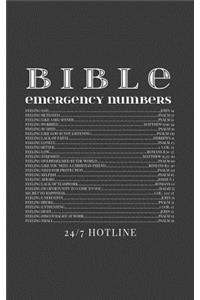 Bible Emergency Numbers: Bible Emergency Hotline Numbers Cool Christian Notebook - Funny Religious Scripture Motivational Verses Doodle Diary Book Gift Idea To Show Support 