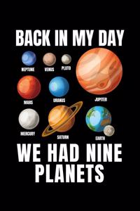 Back in My Day We Had Nine Planets