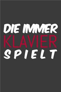 Notizbuch für Klavierspieler