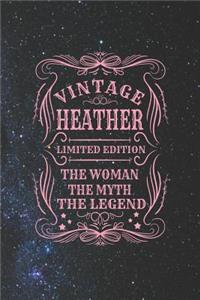 Vintage Heather Limited Edition the Woman the Myth the Legend