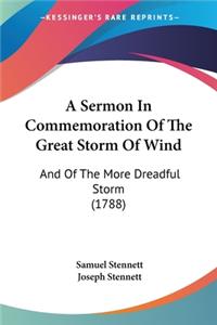 Sermon In Commemoration Of The Great Storm Of Wind