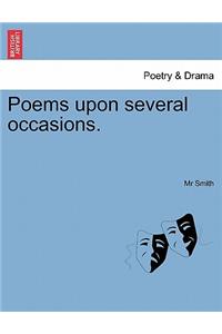 Poems Upon Several Occasions.