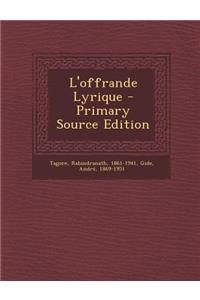 L'Offrande Lyrique