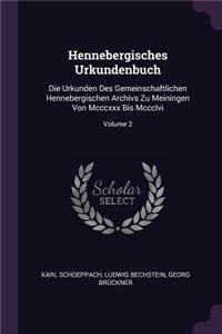 Hennebergisches Urkundenbuch