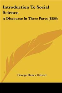 Introduction To Social Science