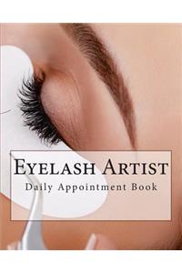 Eyelash Artist Daily Appointment Book