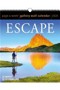 Escape Page-A-Week Gallery Wall Calendar 2020