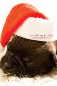 Christmas Card Address Book: Holiday Puppy Christmas Card Recorder - Address Book - Organizer, Notebook, Planner - Keep track of the cards you send & receive - Christmas Card Li