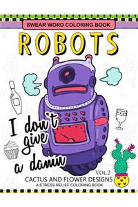 Swear Word Coloring Books Robot Vol.2