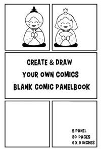 Create & Draw Your Own Comics Blank Comic Panelbook