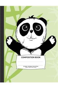 Panda Bear Composition Notebook, Dotted Grid Journal Paper