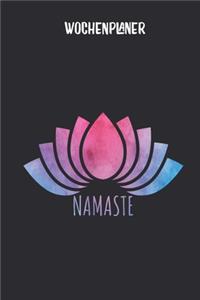 Wochenplaner mit Lotusblüte Namaste