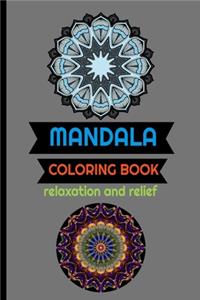 Coloring Book Mandala Relaxation and Relief