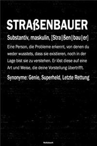 Straßenbauer Notizbuch