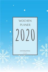 Wochenplaner 2020 mit Einkaufsliste