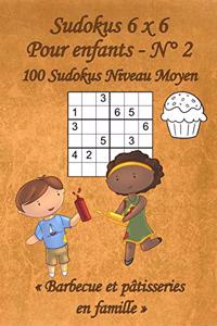 Sudokus 6 x 6 Moyens - Pour enfants - N°2