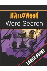 Halloween Word Search Large Print: 96 Word Search Activities for Everyone (Holiday Word Search)