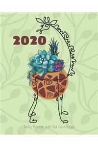 2020 Daily Planner with Dot Grid Pages