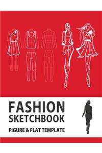 Fashion Sketchbook Figure & Flat Template