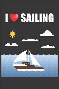 I Heart Sailing Notebook