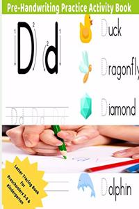 Pre-Handwriting Practice Activity Book