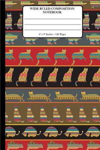 Wide Ruled Composition Notebook 6