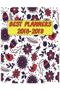 Best planners 2018-2019: Calendar Schedule Organizer and Journal Notebook July 2018 - August 2019