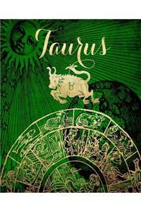 Taurus Symbol Astrology Wheel Zodiac Sign Horoscope School Comp Book 130 Pages
