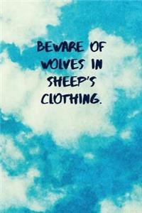 Beware of Wolves in Sheep's Clothing